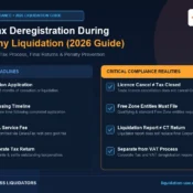 Corporate Tax deregistration during UAE company liquidation