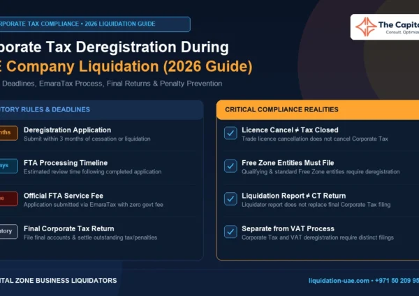 Corporate Tax Deregistration During UAE Company Liquidation: What Business Owners Need to Know