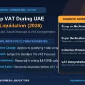 Metal scrap VAT review during UAE factory and warehouse liquidation